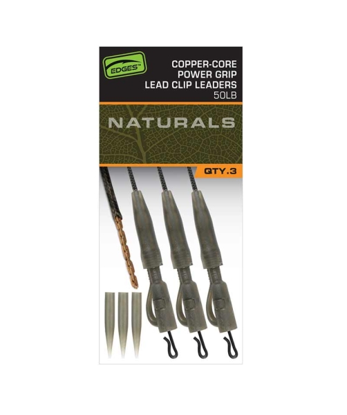 Edges Naturals Copper-Core Power Grip Leadclip Leaders