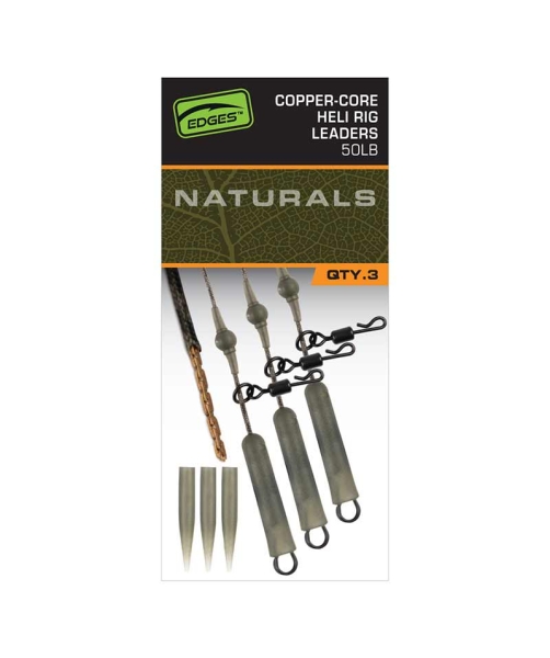 Edges Naturals Copper-Core Heli Rig Leaders