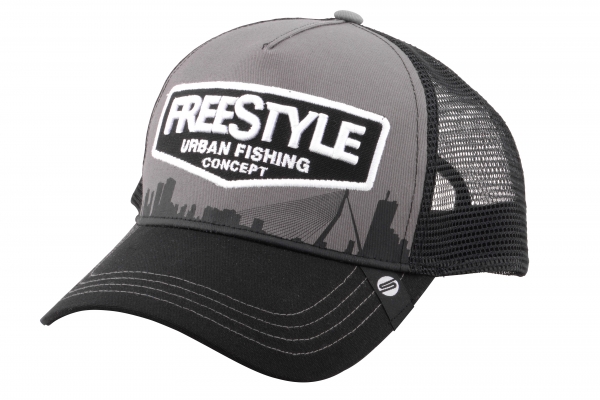 Freestyle  Trucker Cap Gray Front