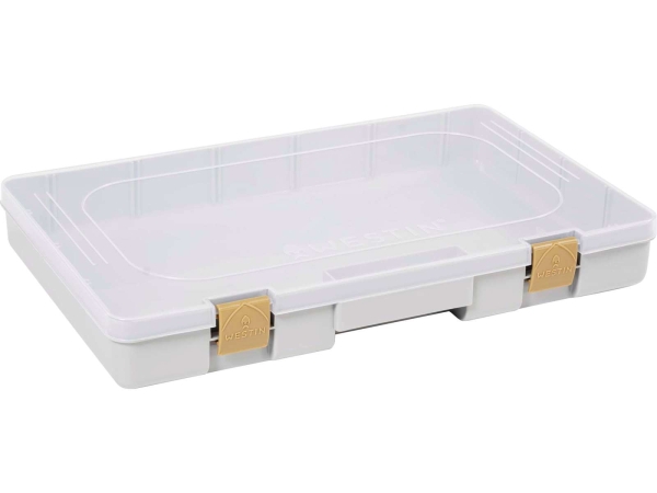 W3 Game Tackle Box Grey/Clear 36 x 22.5 x 5cm