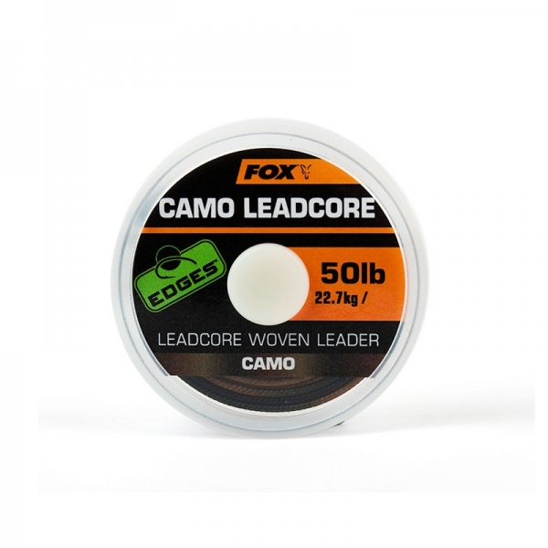 Camo Woven Leadcore Leader 50lb/7mtr