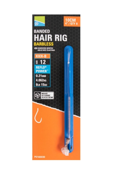 KKH-B Banded Hair Rigs 10cm/#10/0.24mm/5kg
