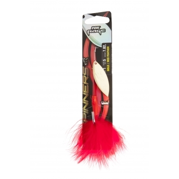 Pike Spinners - Gold Red Feather