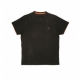 Black Orange Brushed Cotton T-shirt