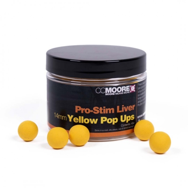 Pro-Stim Liver Yellow Pop Ups 14mm